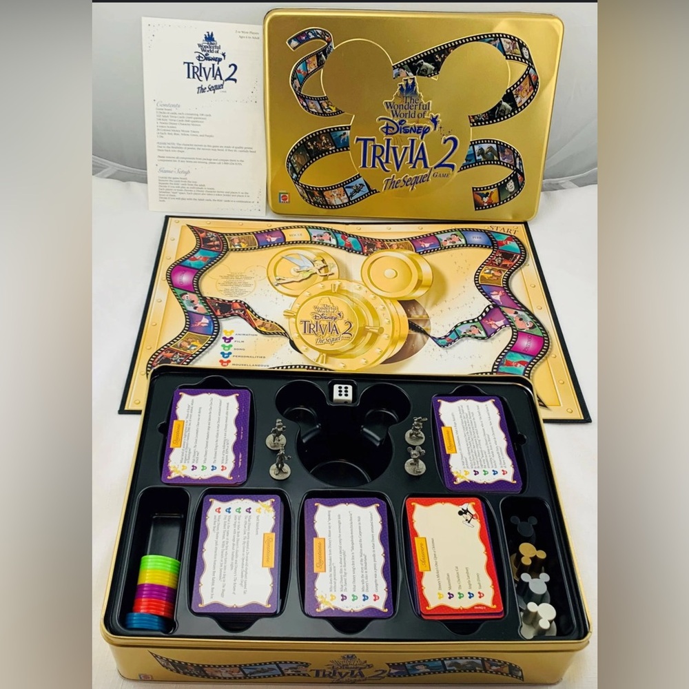 Sealed The Wonderful World of Disney Trivia 2: The Sequel Game by Mattel - Picture 6 of 7